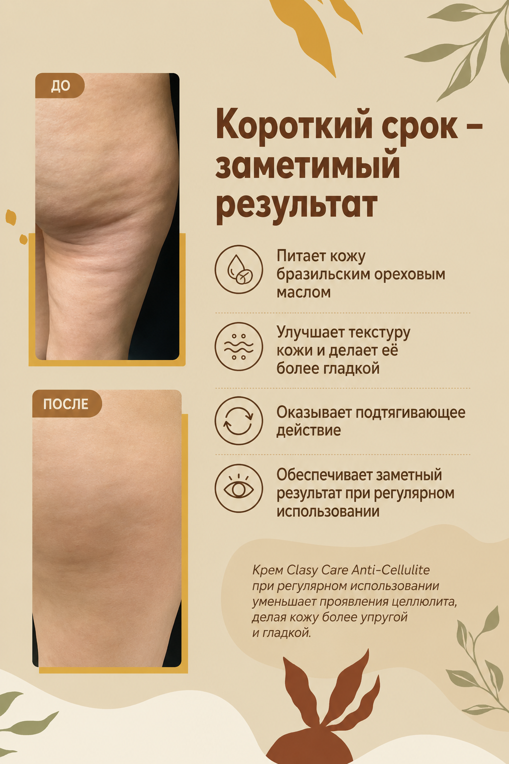 Anti-Cellulite — Антицеллюлитный крем с маслом бразильского ореха 100 мл